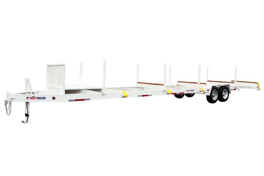 Versatile trailer with multiple stick mounts.